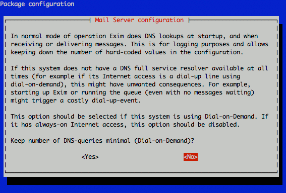 Exim4 DNS queries configuration on Ubuntu 10.04 LTS (Lucid). Exim4 DNS queries configuration on Ubuntu 10.04 LTS (Lucid).
