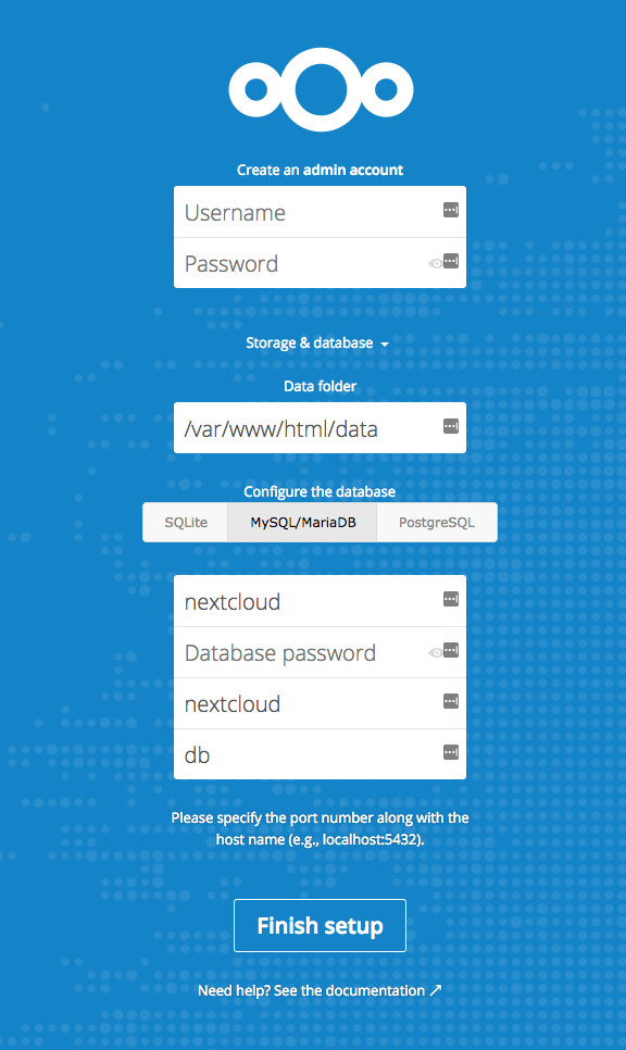 Nextcloud database connection Nextcloud database connection