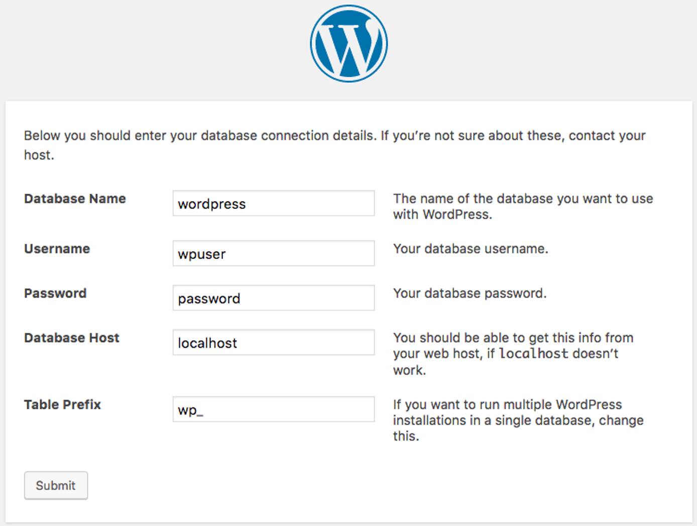 WordPress Installer WordPress Installer