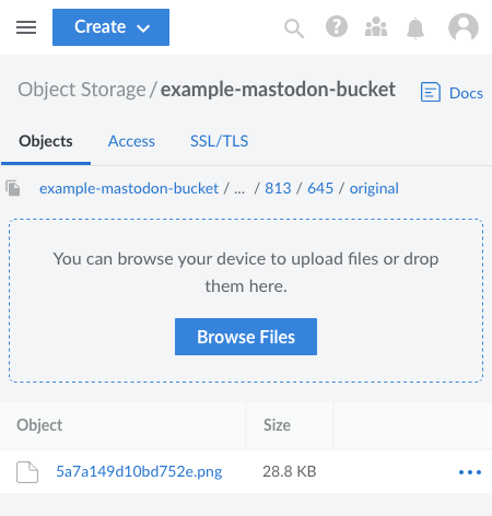 An attachment file for a Mastodon toot visible within the Linode Cloud Manager interface An attachment file for a Mastodon toot visible within the Linode Cloud Manager interface