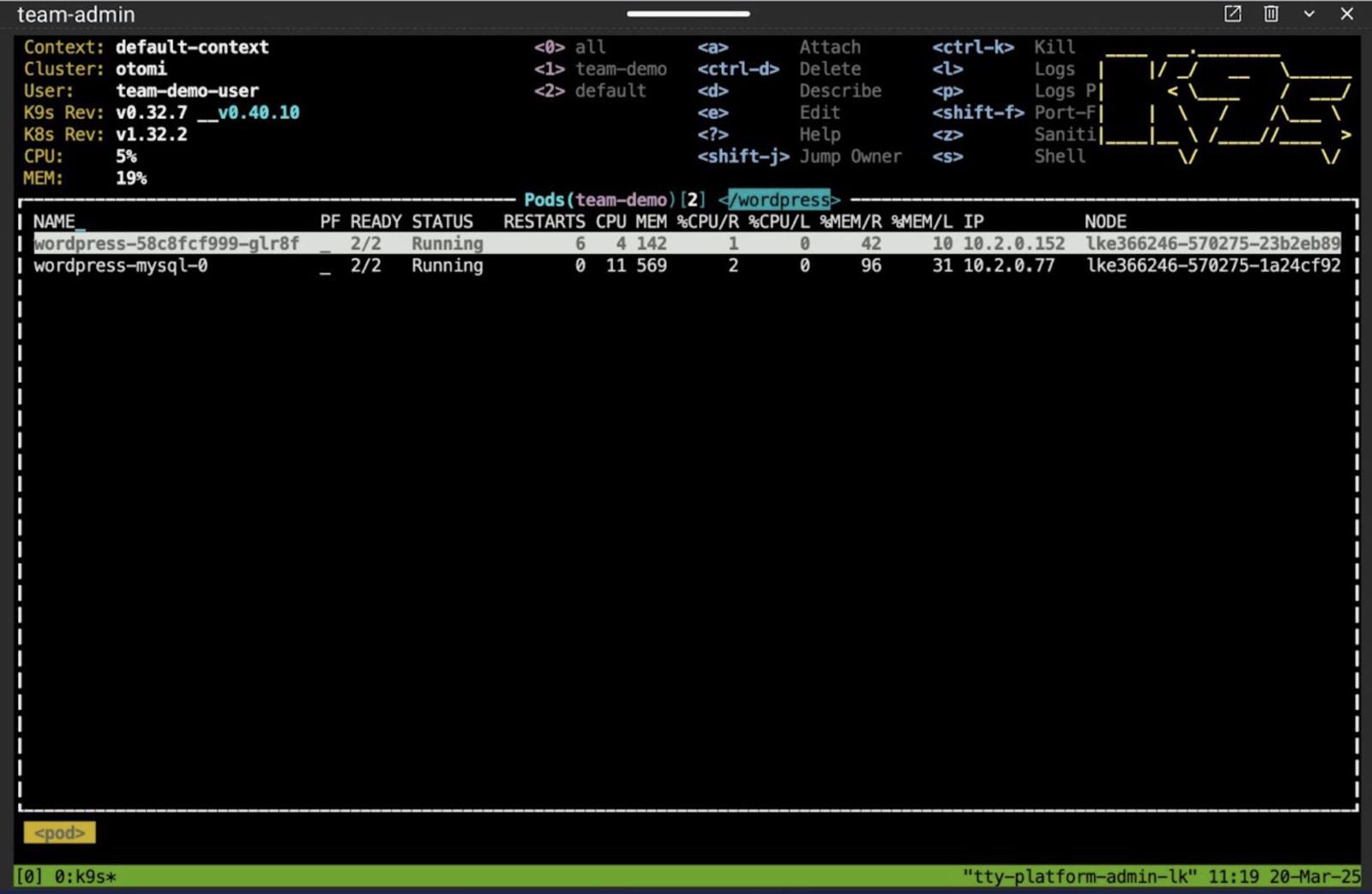 Pod Running