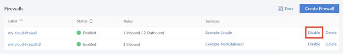 Update your Firewalls status.